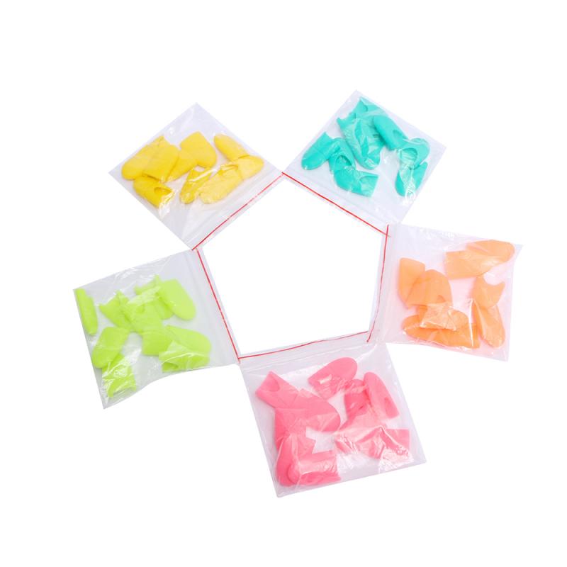 10Pcs Vrouwen Siliconen Nagellak Remover Soak Off Cap Uv Gel Polish Remover Wrap Clip Nail Art Soak Nail cleaner Tool TSLM1