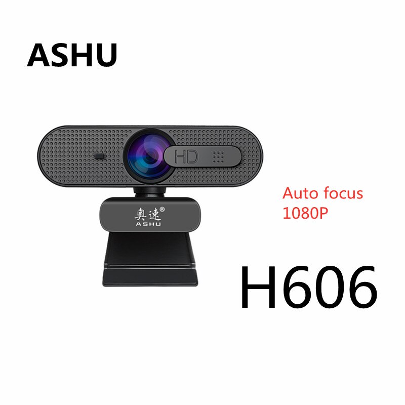 1080P Webcam HD Camera with Built-in HD Microphone 1920 x 1080p USB Video: ASHU H606