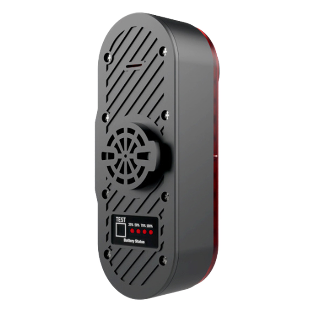 Bicycle Tail Light Camera Recorder 1080P HD Safety Bicycle Rear Light 3400mAh Battery Continuous Recording 6H for Riding Cycling: Red