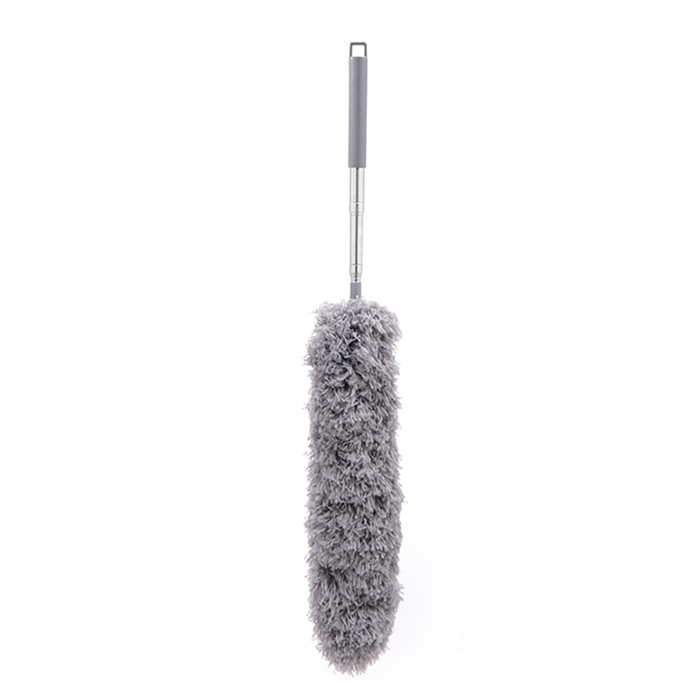 1 PC Extendable Feather Duster Stainless Steel Telescopic Dusters Cobweb Duster Bendable Head Cleaning Blinds Roof Ceiling Fan