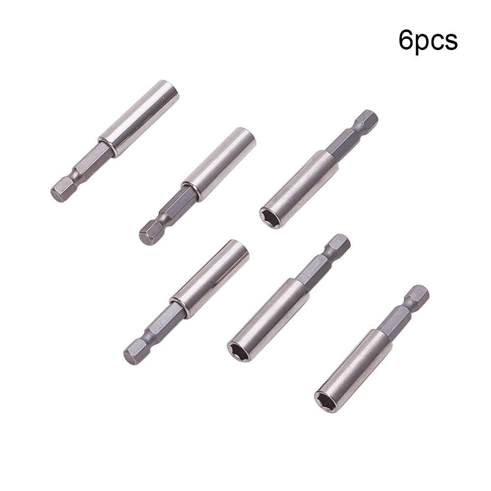1/4" Magnetic Hex Socket 60mm/100mm/150mm Long Metal Impact Nut Setter Driver Socket Bit 2pcs/5pcs/6pcs: 60mmx6pcs