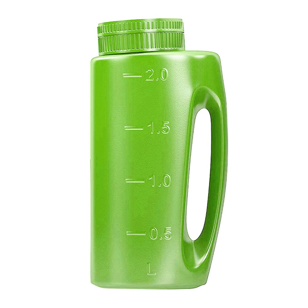 2L Handheld Spreader Adjustable Hole Size Lawn Fertilizer For Seed Salt Fertilizer Pot Fertilizer Bottle Sprinkler Salt Shaker: green