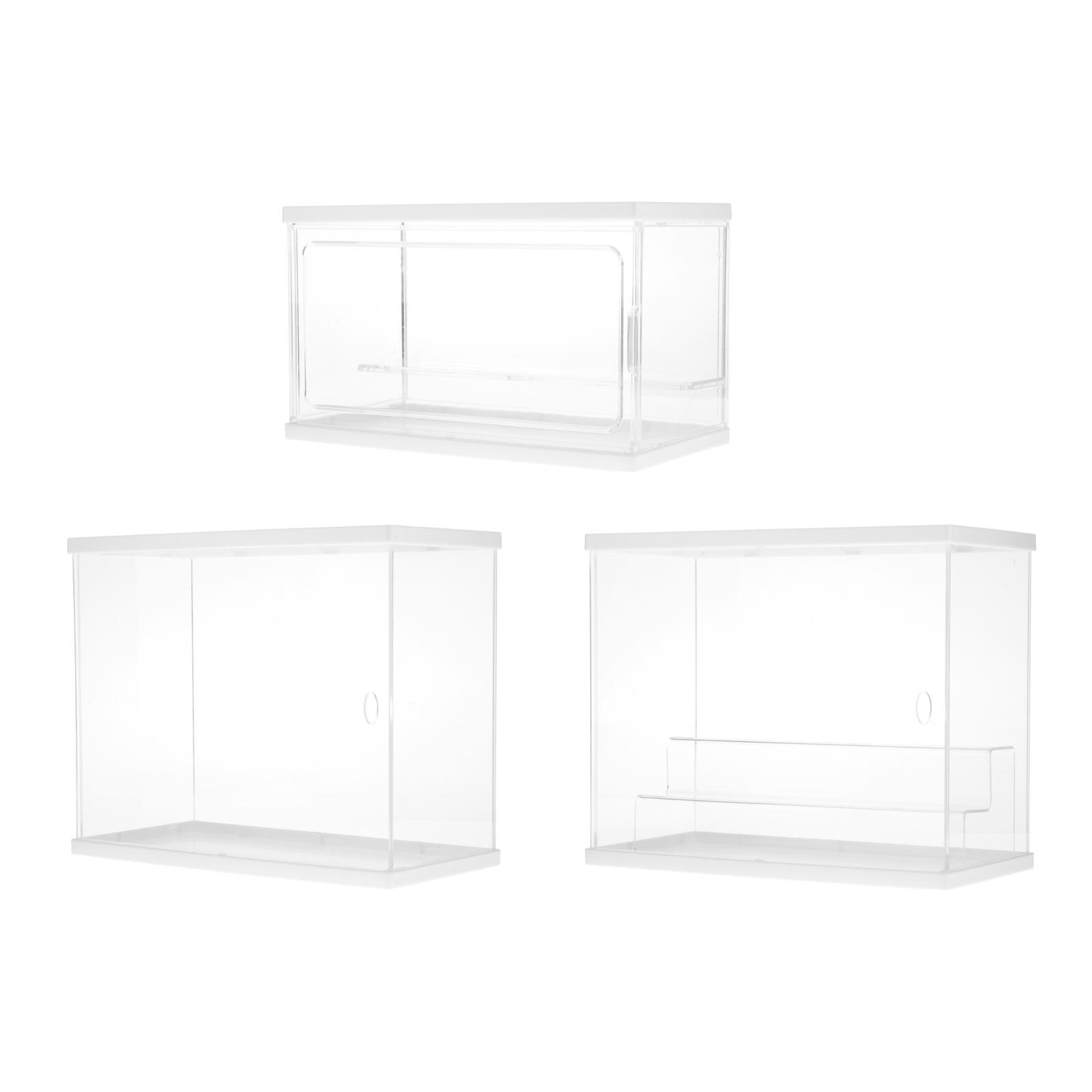 Boîte de rangement en acrylique, boîtier de rangement pour figurines d&#39;action à domicile, Mini organisateur de poupées en peluche, étui Transparent multicouche anti-poussière pour parfum