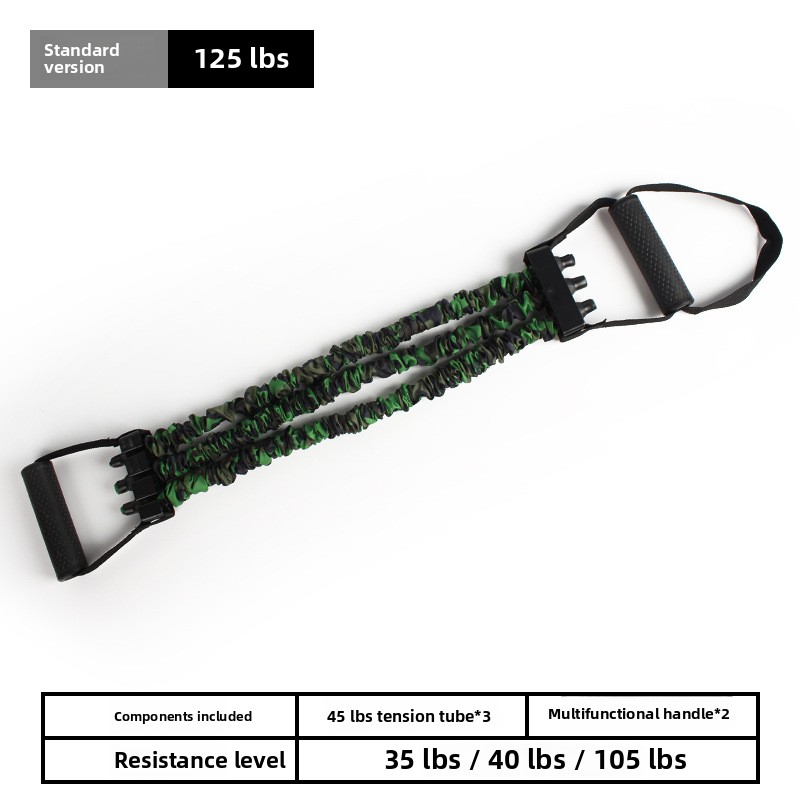 Multi-Functional Adjustable Chest Expander Resistance Bands for Arm Strength Training Home Gym Fitness Equipment Men Women: green