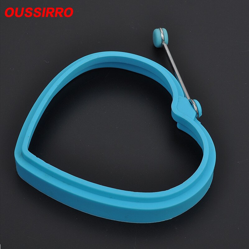 Four Piece Kitchen Utensil High Temperature Food Grade Silica Fried Egg Mould With Handle Suit Kitchen Accessories