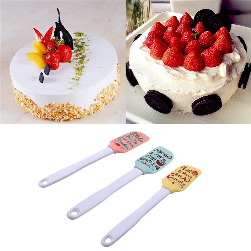 Silicone Spatula Set Food-grade Kitchen Spatulas Heat-resistant Cooking Spatula With Pretty Printing