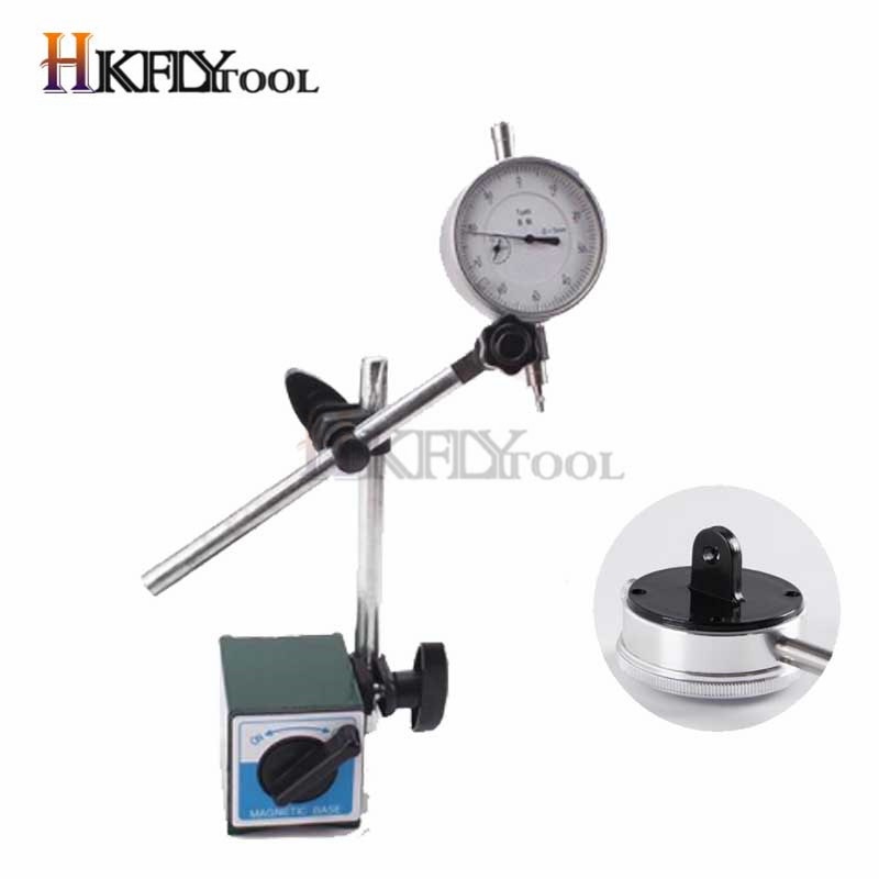 Costmagnetic Stand Met Fijnafstelling & Meetklok 0-10Mm Met Magnetische Voet 12.7Mm Digitale indicator Meten