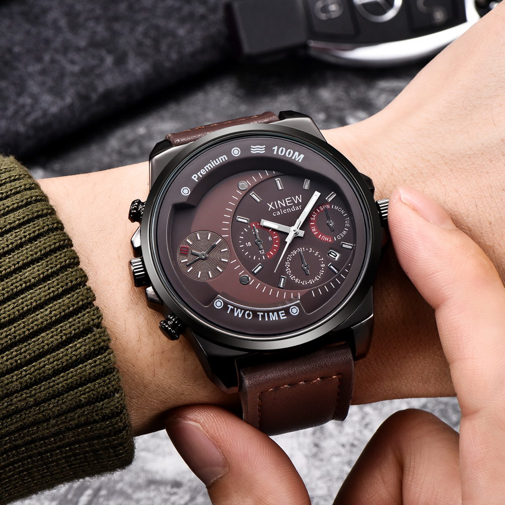 UTHAI CE100 Men's Watch Belt Quartz Men's Sports Watch