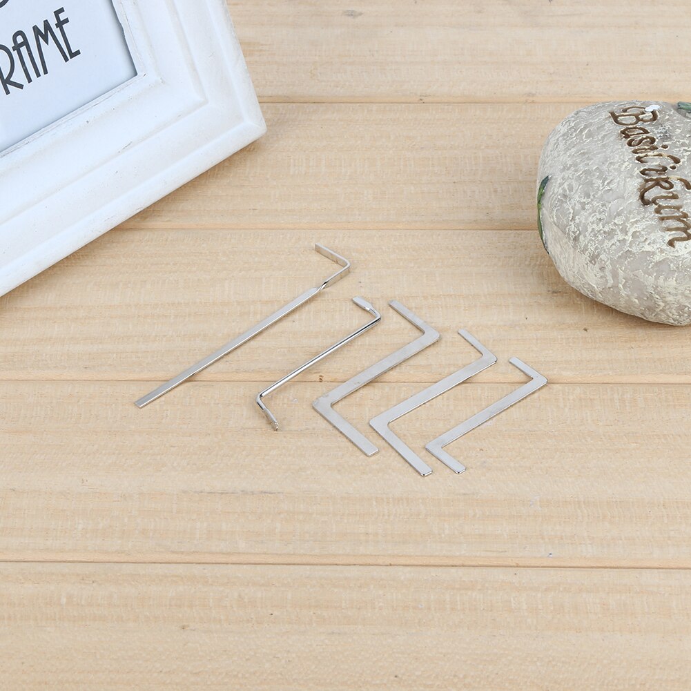 FATCOOL 5pcs Locksmith Lock Pick Tools Set Stainless Steel Double Row Tension Removal Hooks Lock Picks Tools Lockpick