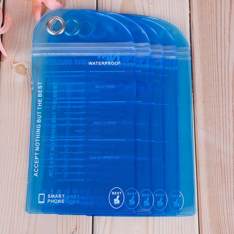 Sac étanche pour téléphone portable, lot de 5 pièces, pour natation en plein air, surf, Rafting, carte de téléphone, pochette sèche pour carte d'identité: Default Title