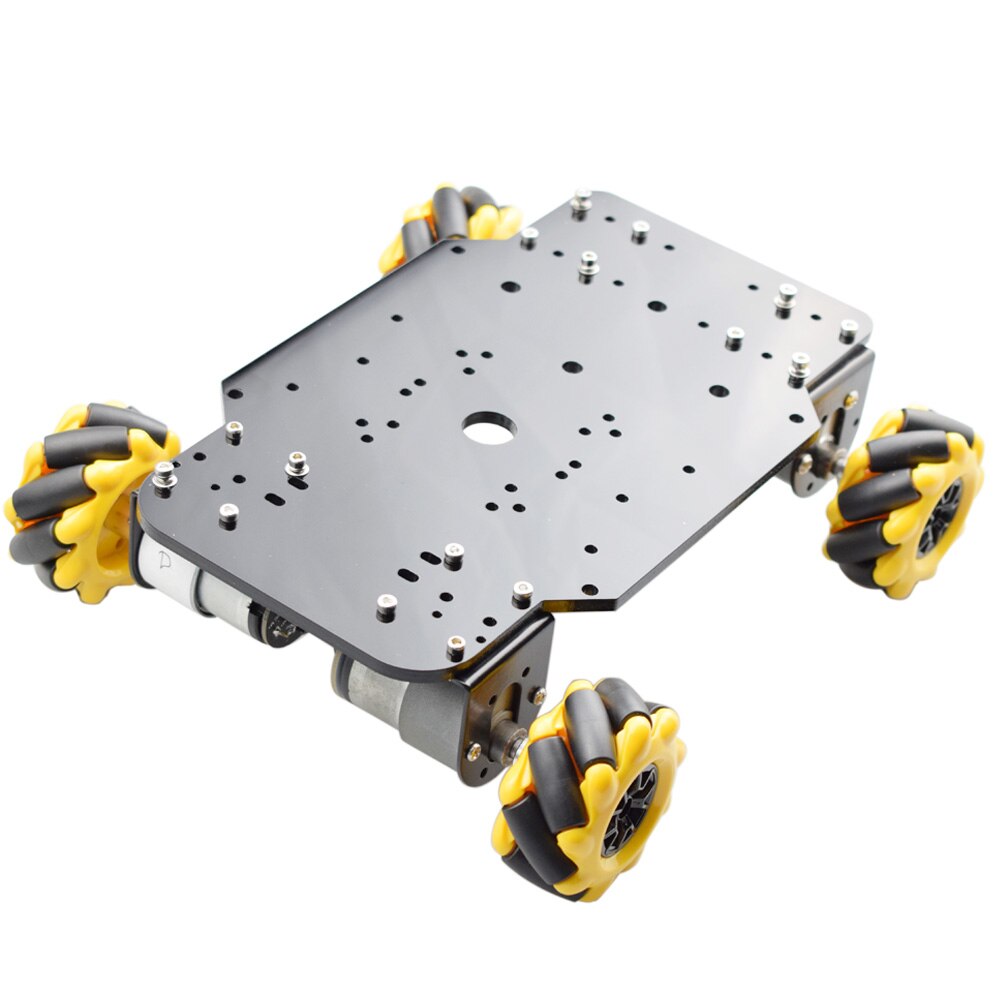 5KG Load Yellow 60mm Mecanum Wheels with 4/6mm Couplings for Arduino Raspberry PI STM32 DIY STEM Toy Parts