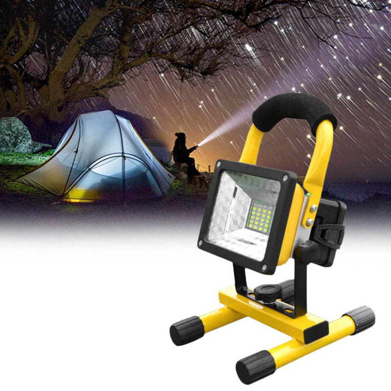 30W Waterproof Flood Light Outdoor 24 Led Reflector Portable 220v Rechargeable Spotlight Floodlight Work Light Construction Lamp
