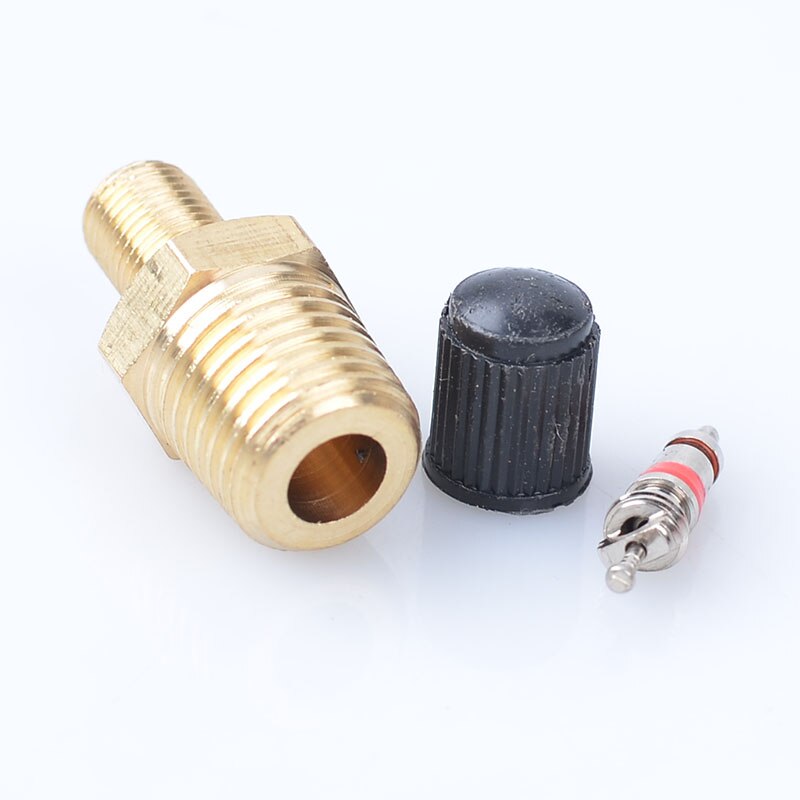 Autoband Ventiel Motorfiets Tubeless Band Schroef Ventiel Bandenspanning Monitoring Band 1/4 Npt Koperen Klep