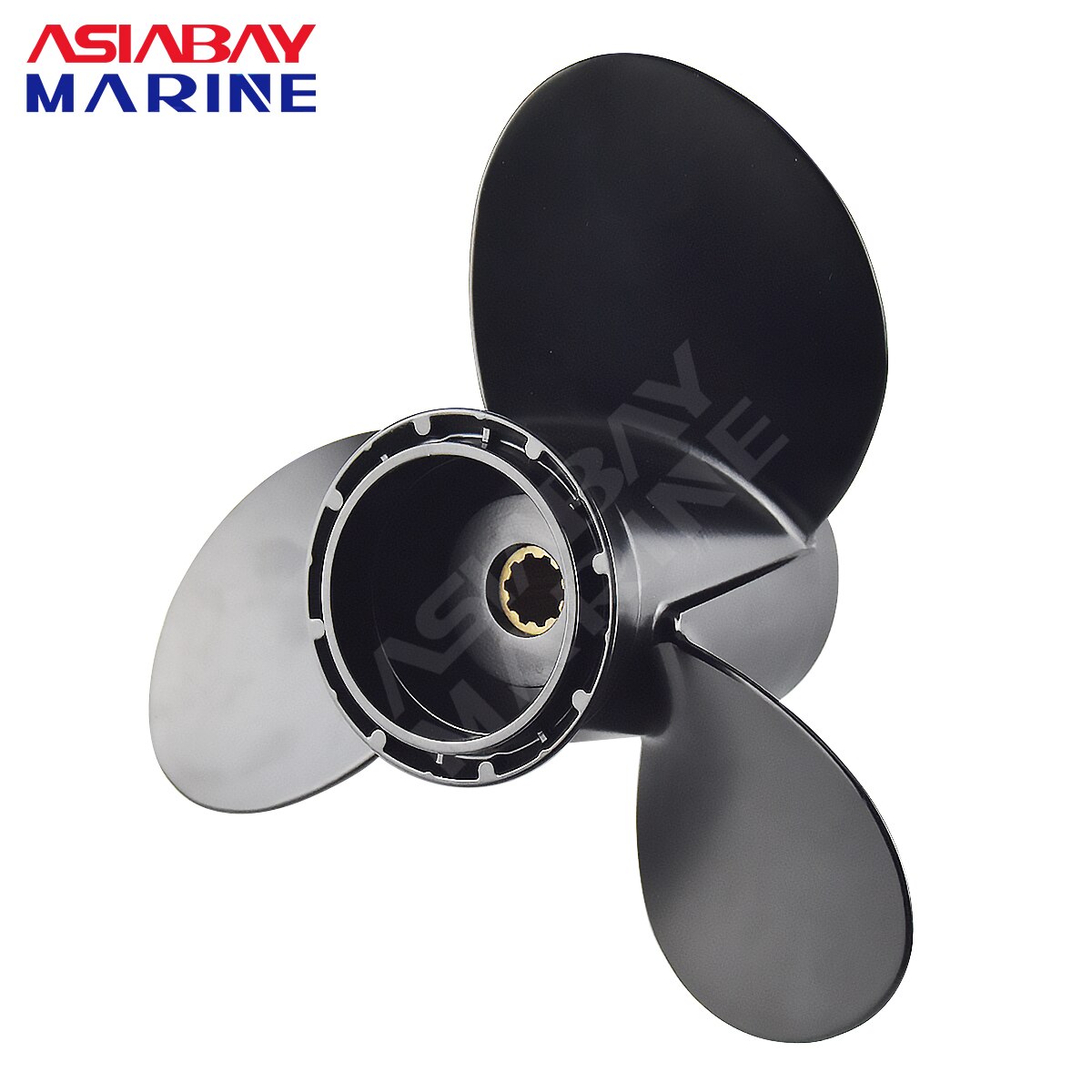 Voor Suzuki Buitenboordmotor Propeller 20Hp 25Hp 30 Hp 10 1/4X11 Boot Motor Aluminium Schroef 3 Blade 10 Spline Fit 20 25 30 Hp 10.25*11Inch