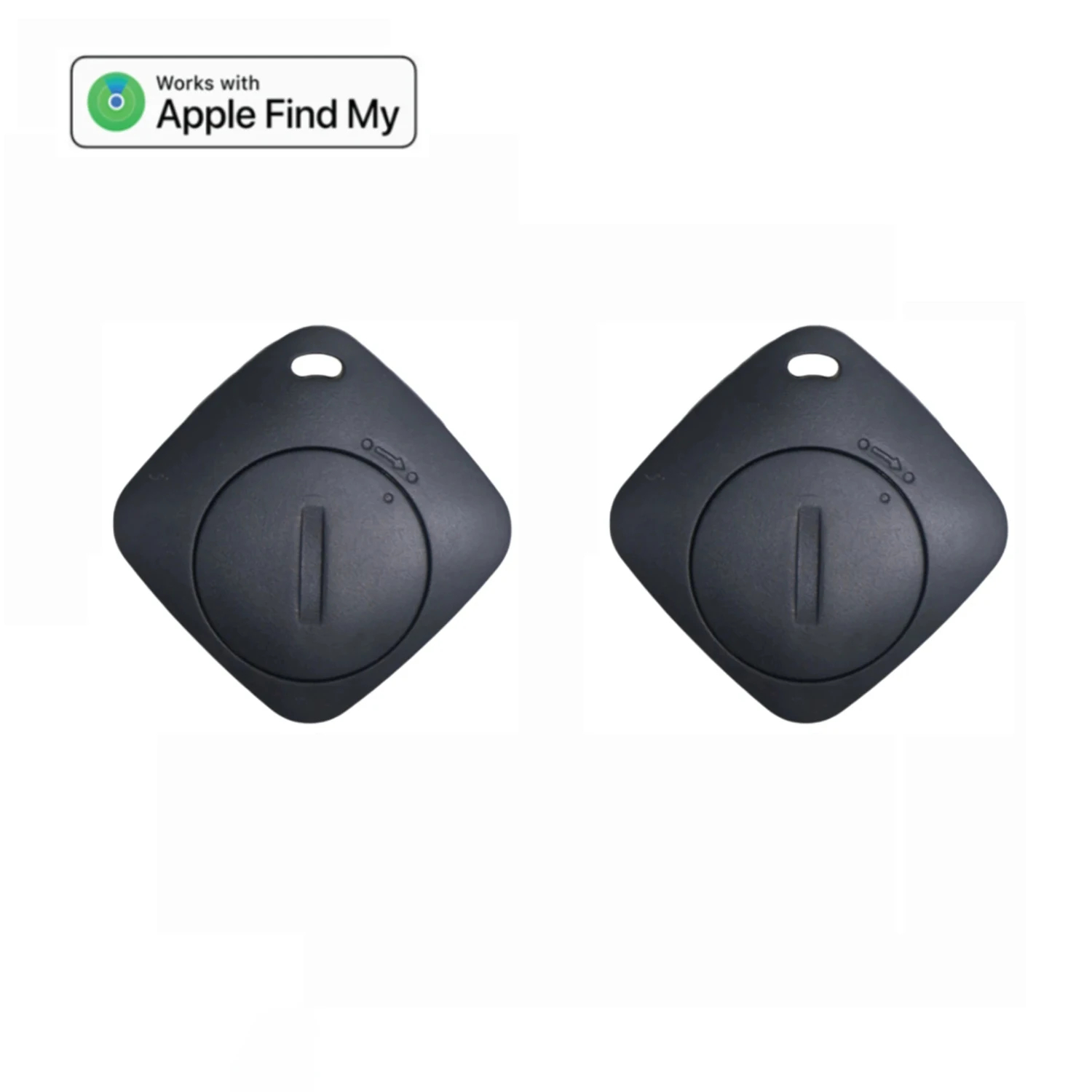 El localizador AIYATO funciona con Apple Find My App, rastreador y buscador de llaves para llaves perdidas, bolsos, carteras, equipaje, solo para IOS: Negro