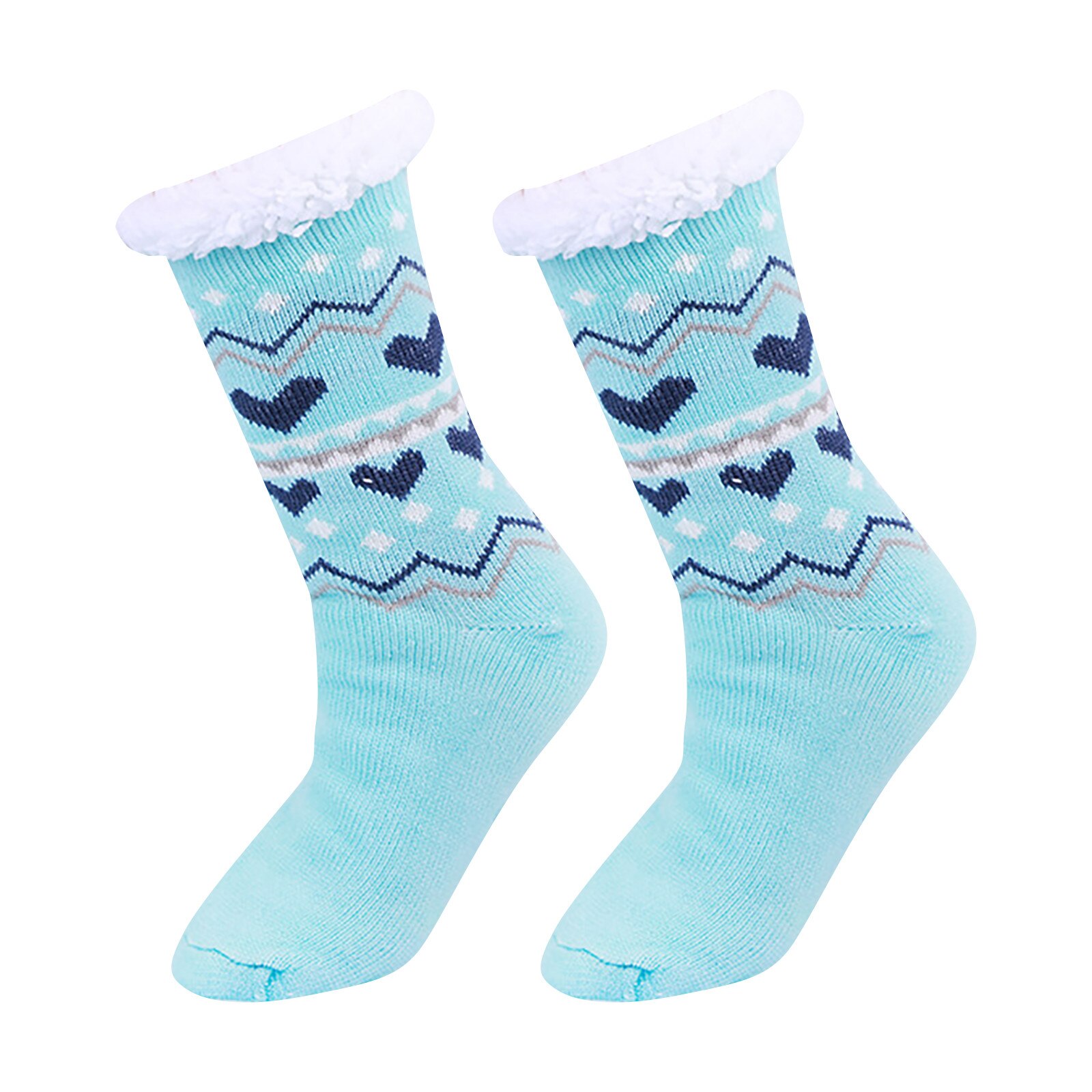 Neue Thermische Fleece Winter Slipper Socken Hirsch Warme Gemütliche Fuzzy Fleece-gefüttert Knie Höhen Winter Socke Für Weihnachten: G