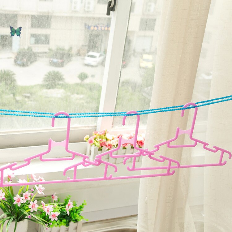 Tendedero retráctil de 3M/5M/8M/10M para ropa, perchas de línea de lavado antideslizantes para viajes al aire libre en casa