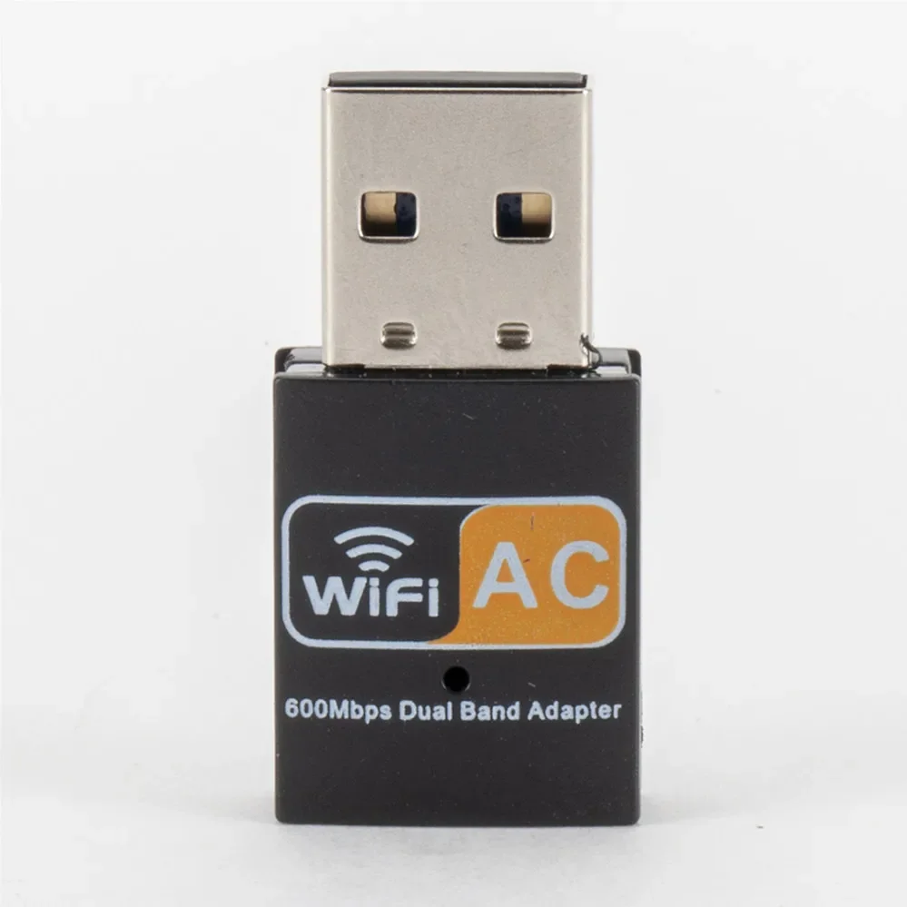 600Mbps 2.4GHz+5GHz Dual Band USB Wifi Adapter Wireless Network Card Wireless USB Wi Fi Adapter Wi-Fi Dongle PC Network Card: Default Title