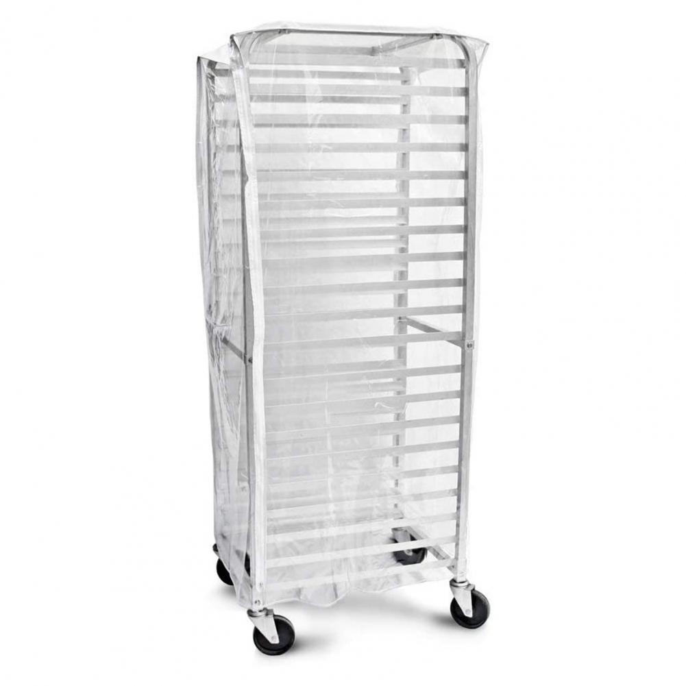 Bread Rack Cover Tear-resistant Transparent Zipper Closure Bun Pan Rack Cover Reinforced Seams Bread Rack Case For Home Bakery