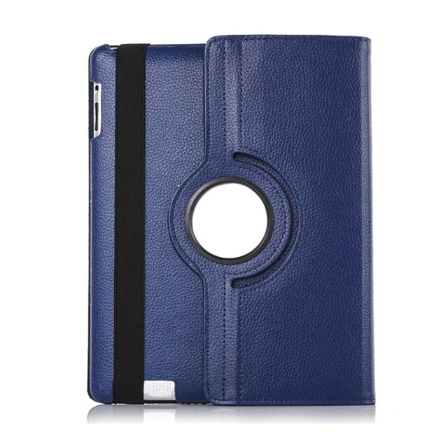 Für iPad Air 2 Fall Modell A1566 A1567 Tablet Abdeckung 360 Grad PU Leder für Coque iPad Air 1 smart Auto Schlaf Wake Up: for iPad air dk blue