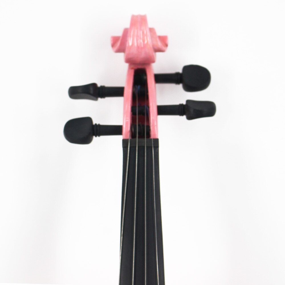 Tonging – violon rose en bois massif, pour débutant et étudiant, ensemble complet d'accessoires, 4/4