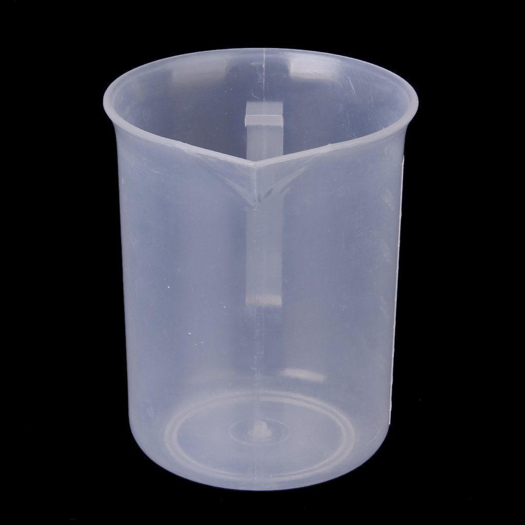 250 ml transparent plastic measuring cup with handle