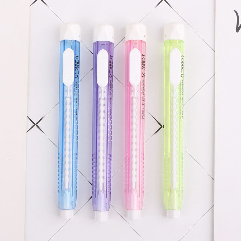 NoEnName_Null Mechanical Pen Shape Eraser Rubber Retractable Stationery School Supplies Student Kids