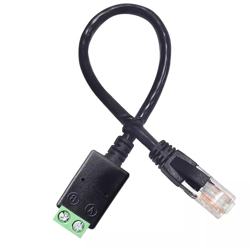 Rj45 zu 2 poliger 4 -poliger anschluss,  rs485 netzwerkkabel ,  rj45 stecker ,  rj45 stecker ,  zu 485 stecker-Splitter für cctv-dvr-verlängerungskabel