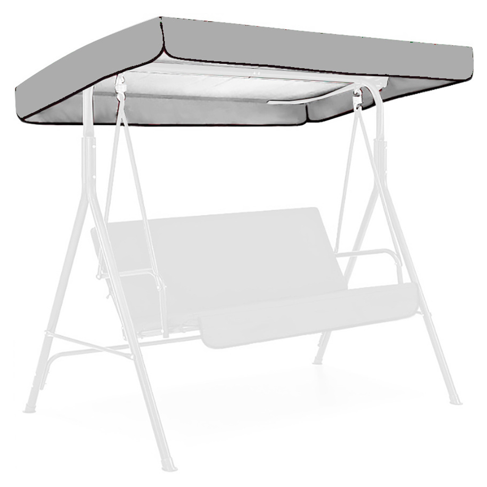 Swing Cover Waterproof Replacement Garden Canopy Top Bench Sun Protection Outdoor UV Protection Awning Sunshade Only Shelter: Yellow