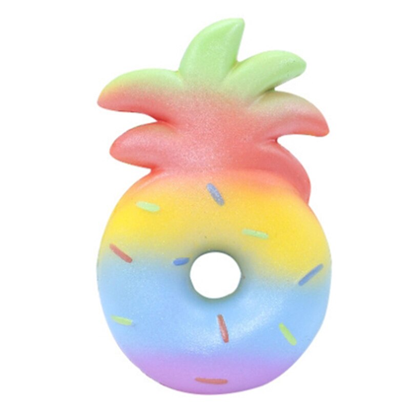 Neue Kreative Ananas Krapfen Squishy Langsam steigend Weichen quetschen Spielzeug Kuchen Duft betonen Linderung für Kind Geburtstag Spaß: bunt