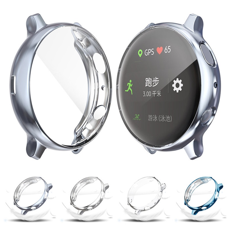 Beschermhoes Voor Samsung Galaxy Horloge Actieve 2 44Mm/40Mm Bumper Protector Hd Volledige Dekking Screen Bescherming case