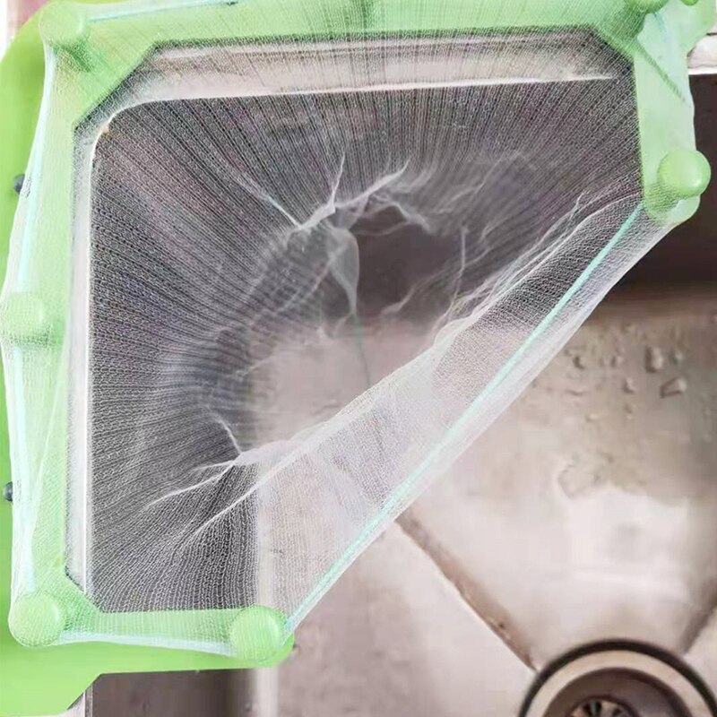 Aanrecht Filter Mesh Bag Self-Staande Gootsteenzeefje Wegwerp Voedsel Vegetabl Gootsteen Stop Afvoer Filter Anti-Blocking gadget