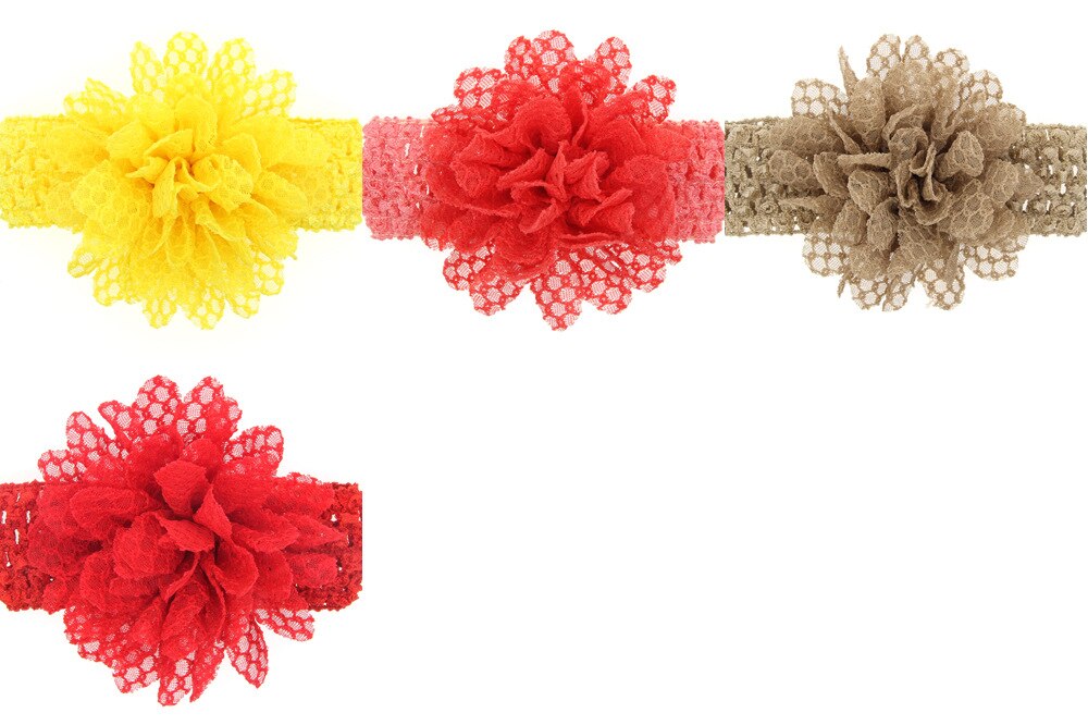 1 Piece MAYA STEPAN Children Girls Lace Flower Hair Head Band Accessories Baby Newborn Hair Rope Headband Headwear Headwrap