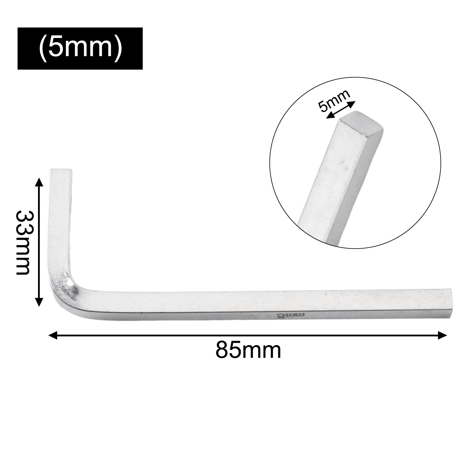 Tournevis à tête carrée en forme de L, Dnomium, acier au vanadium, 3-10mm, carré, 4 pointes essorées, outils à main, 1PC: YELLOW