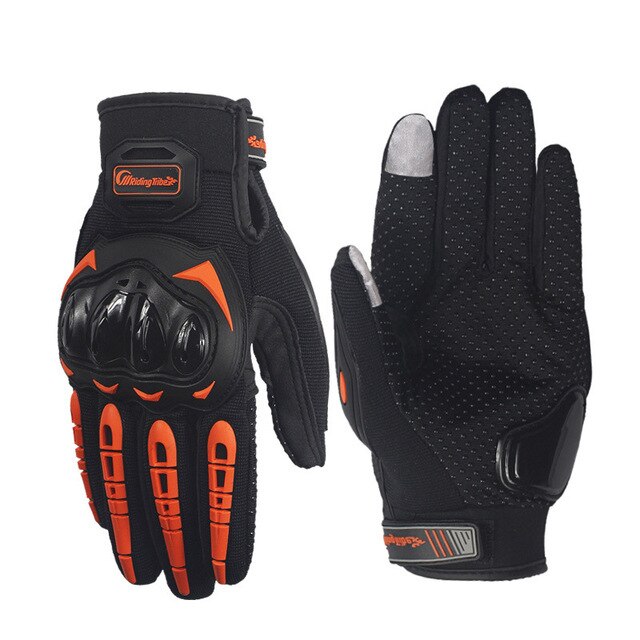 Guanti Moto In Pelle Premium – Touchscreen, Protezione Nocche, Antiscivolo – Per Uomo E Donna – Guanti Da Corsa E Motocross