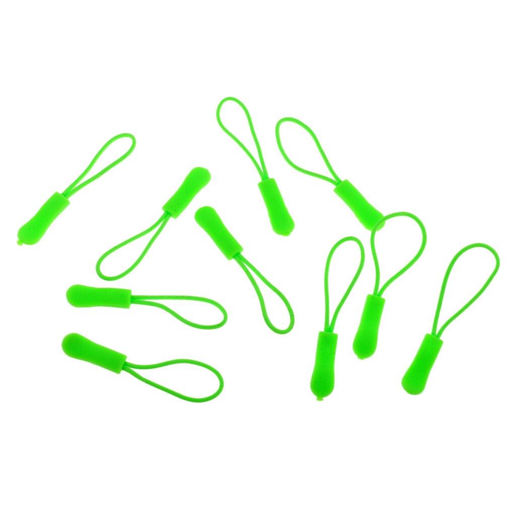 10 kpl kestävä vetoketju vetää vetoketjuista vetoketjutunnisteet johto vetää vetoketjun jatkoa vetoketjun kiinnitin takin reppuun: Vihreä