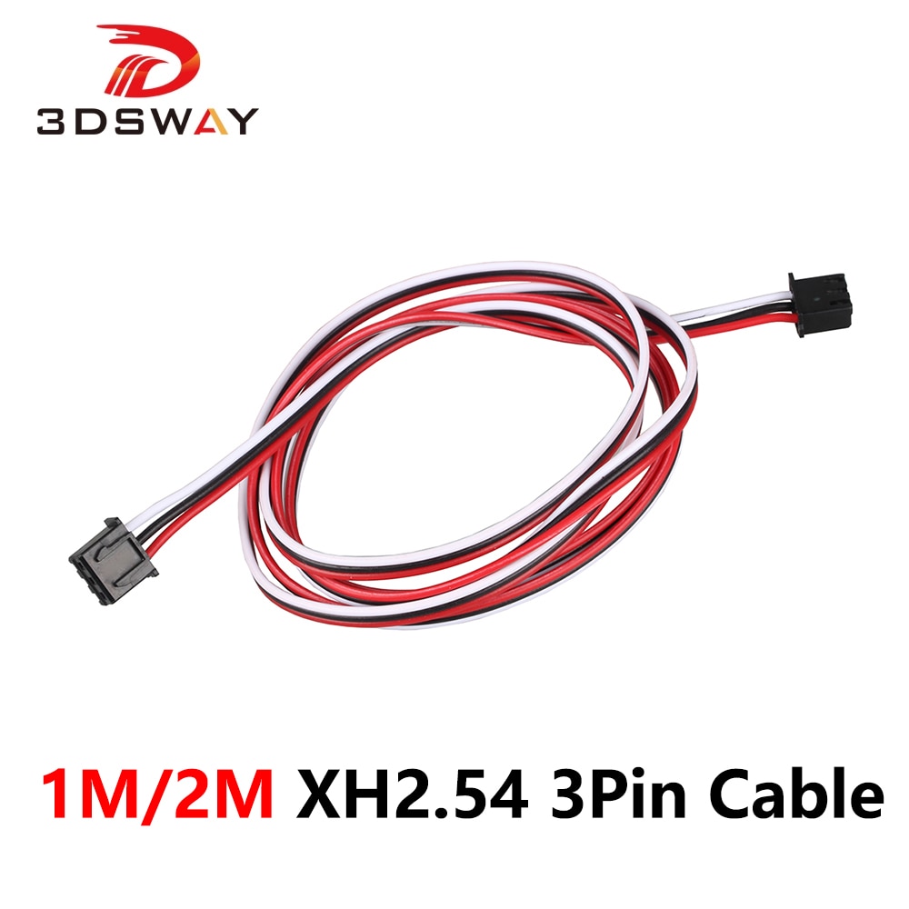 3Dsway 4 Stks/partij 3D Printer Onderdelen 1M/2M XH2.54 3PIN Kabel Endstop Mechanische Limit Optische Schakelaar aansluiting Draad