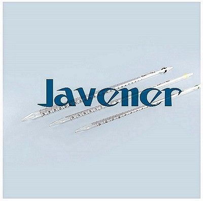 Pipeta de vidro de laboratório com 1ml de linha de escala