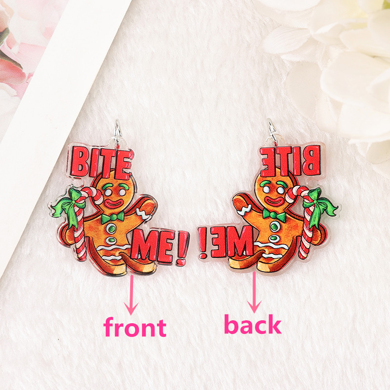 8 pezzi di ciondoli natalizi creativi in acrilico Gingerman Santa Jewlery risultati per collana fai da te: Viola