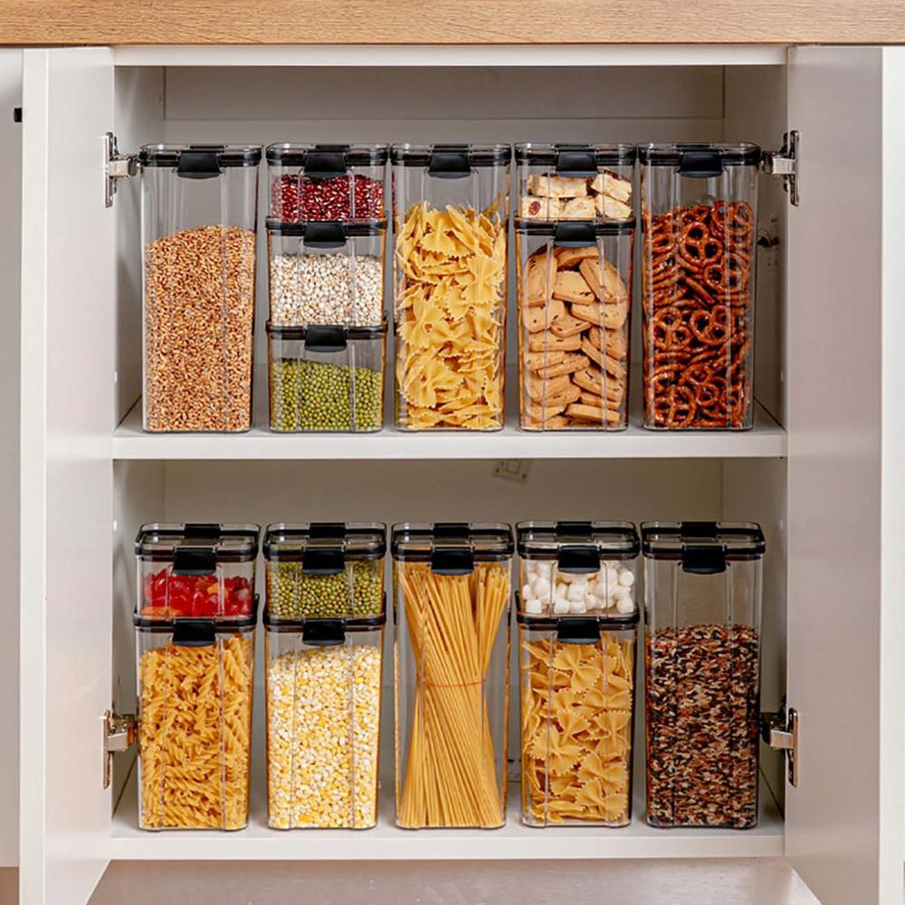 700/1300/1800ml voedselcontainers koelkast plastic keuken noedeldoos meergranen opslagtank transparante verzegelde blikken