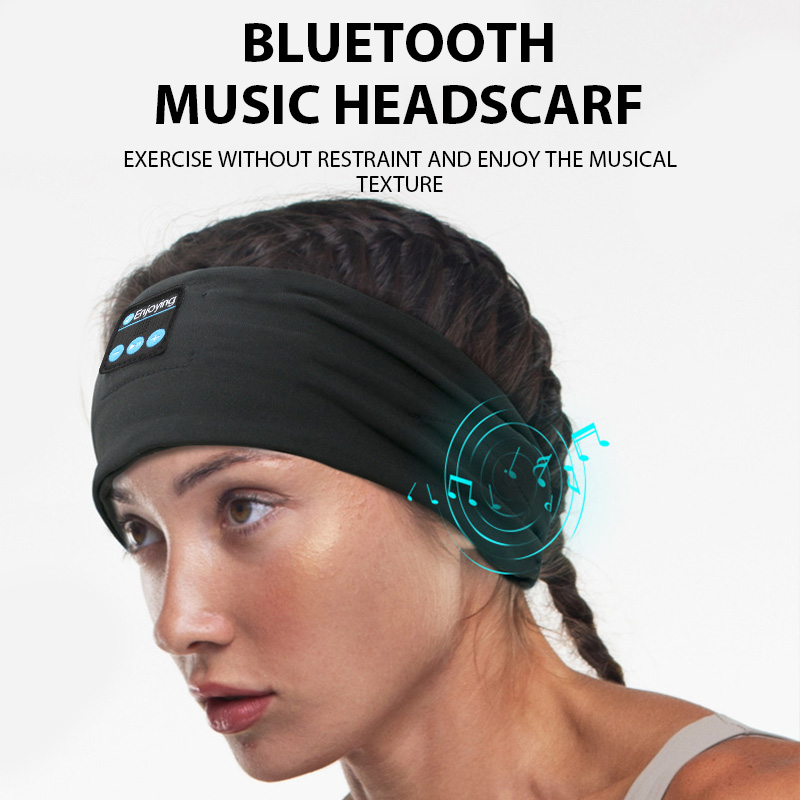 Sporthoofdbanden Draadloze Bluetooth-hoofdtelefoon Hoofdband Slaapmuziek Oogmasker Zachte elastische yoga-haarbanden Zweetbandjes voor buiten