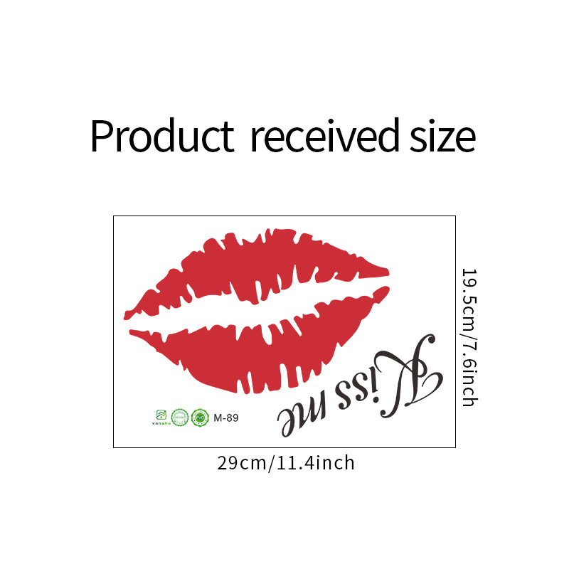 Autocollants de toilette Sexy lèvres rouges, Stickers muraux de décoration de la saint-valentin pour la maison, Stickers auto-adhésifs portables