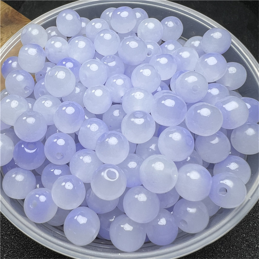 50 Pcs 8Mm Kleuren Kralen Mooie Multicolor Kralen Handgemaakte Diy Armband Ketting Sieraden Handgemaakte Kralen Accessoires: Sky Blue