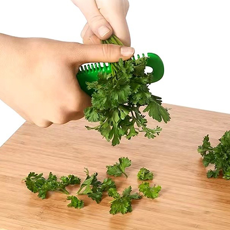 1Pc Remove Leaves Peel Comb Mint Rosemary Kale Chard Collard Oregano Parsley Cilantro Herb Mini Vegetable Peeler Kitchen Gadget