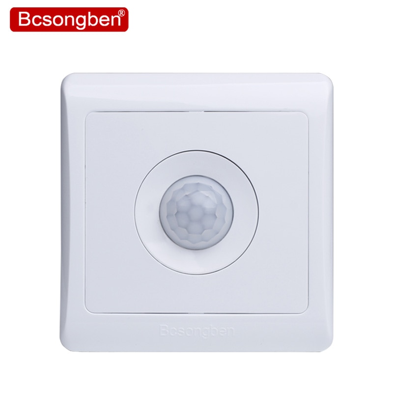 Bcsongben Arrivals 220v 86 wall smart home led Infrared control energy-saving delay Lights Lamps motion sensor light switch