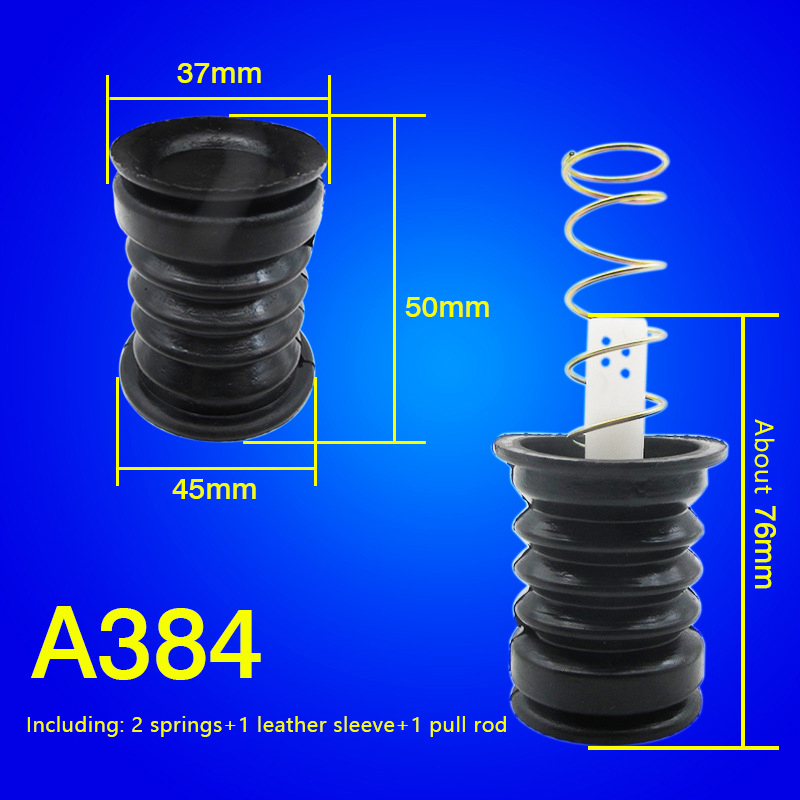 Universal Washing Machine Water Drain Valve Plug Water Sealing Rubber Pad Drain Valve Spring Fittings: WHITE