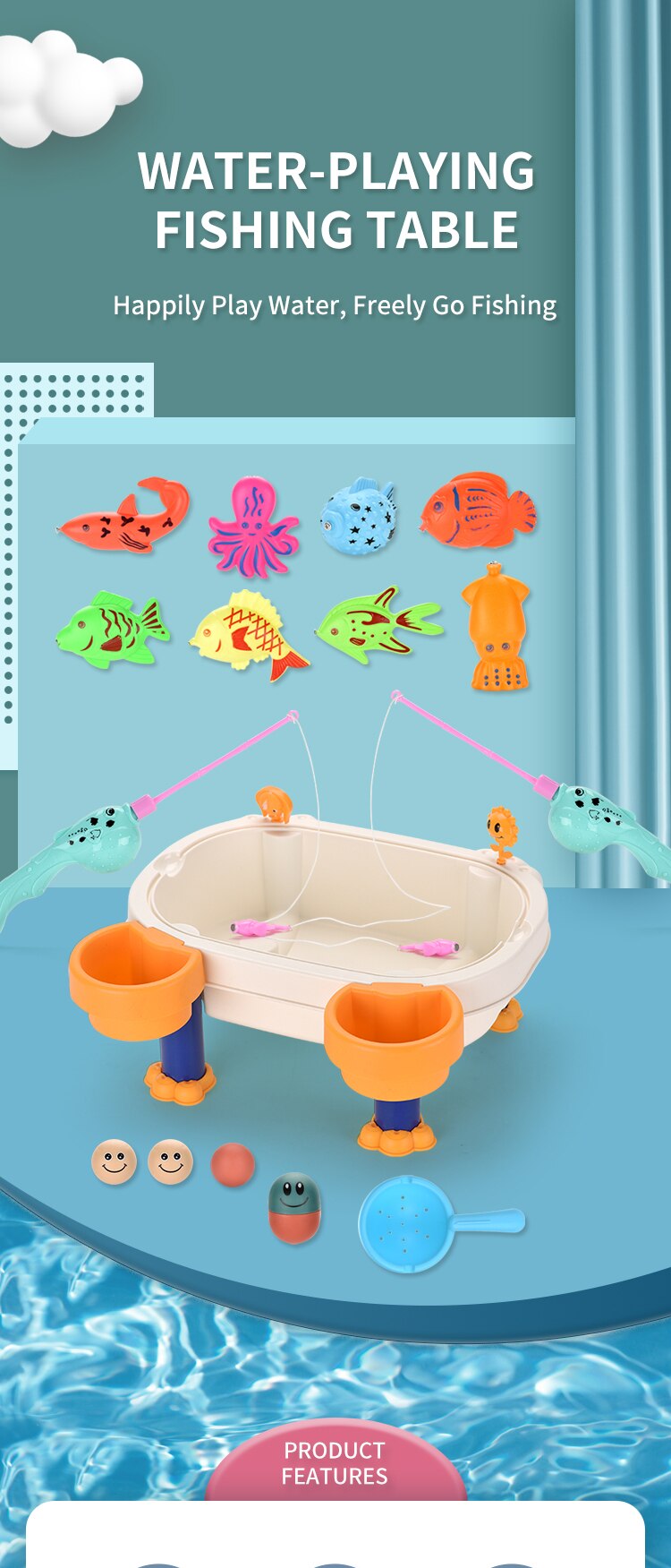 Water Vissen Speelgoed Set Magnetische Magnetische Vissen Speelgoed Kinderen Bad Speelgoed Fancy Vissen, kinderen Magnetische Vissen Speelgoed, Kinderen