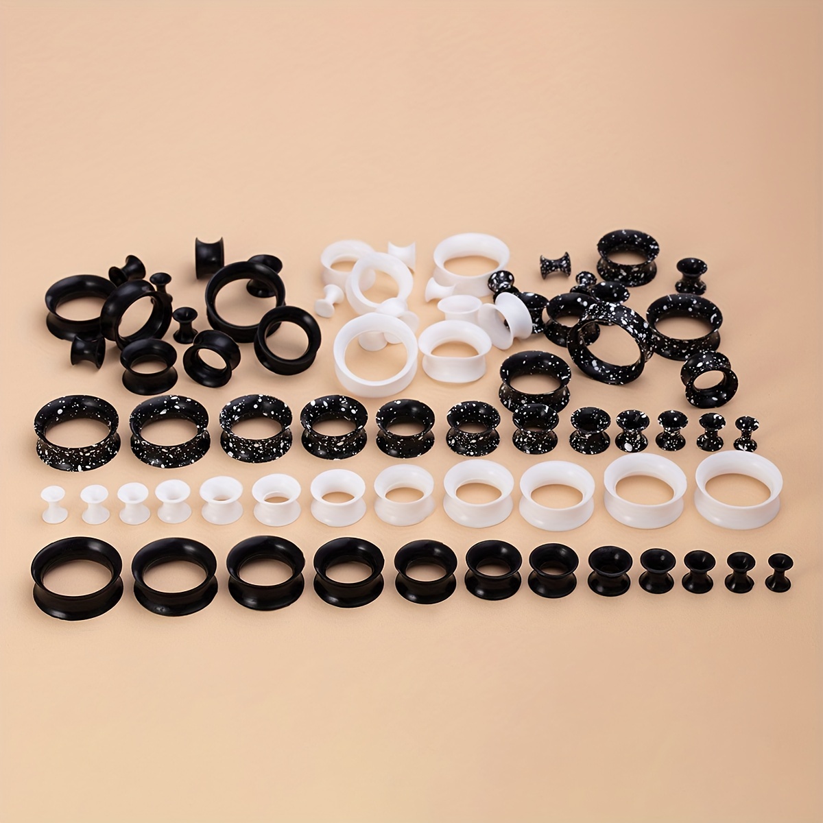 2 stücke 3mm-22mm Silikon flexibel doppelte ausgestellte Fleisch Tunnel weiche Ohr stöpsel Ohr messer Expander Bahre Ohren blätter durchbohren Schmuck