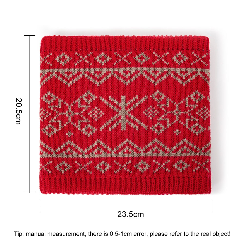 Winter warme sjaal voor vrouwen gebreide halsdoeken ringen pluche kinderen mannen kraag ring vrouwelijke foulard halsdoek