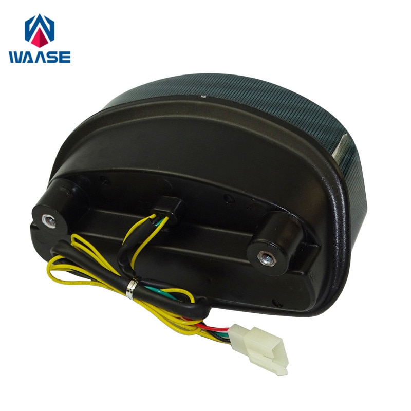 Waase motorcykel för suzuki  gs500 2001-2002 / gs500f 2004 krom bakljus bak broms blinkers integrerat led ljus